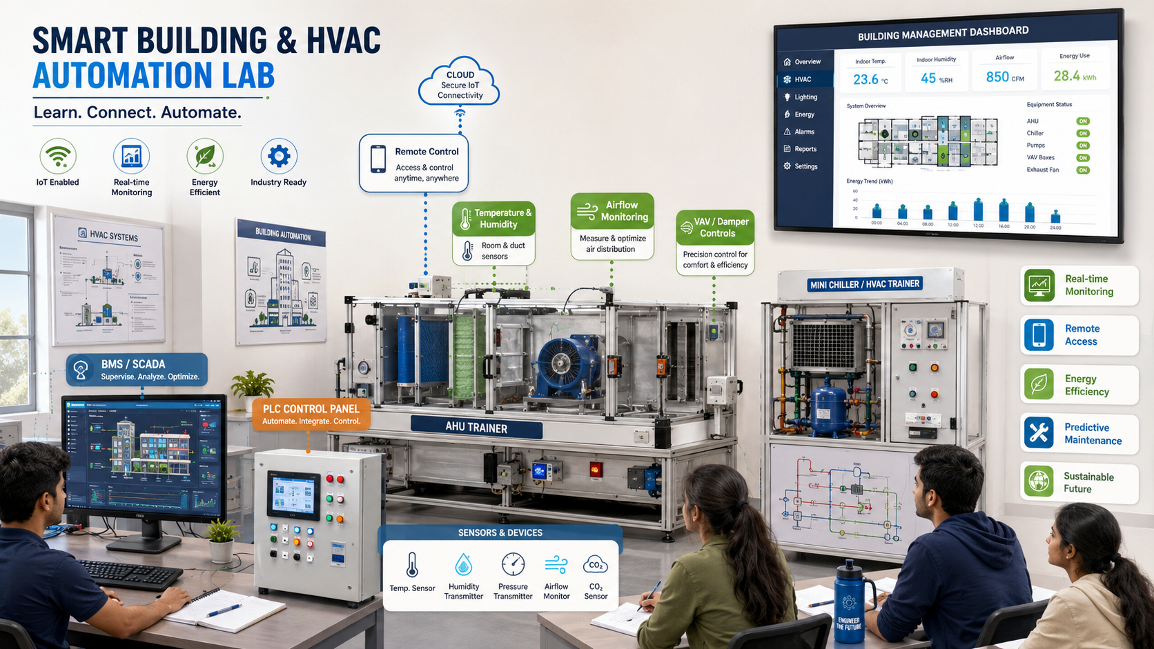 Smart building and HVAC automation lab