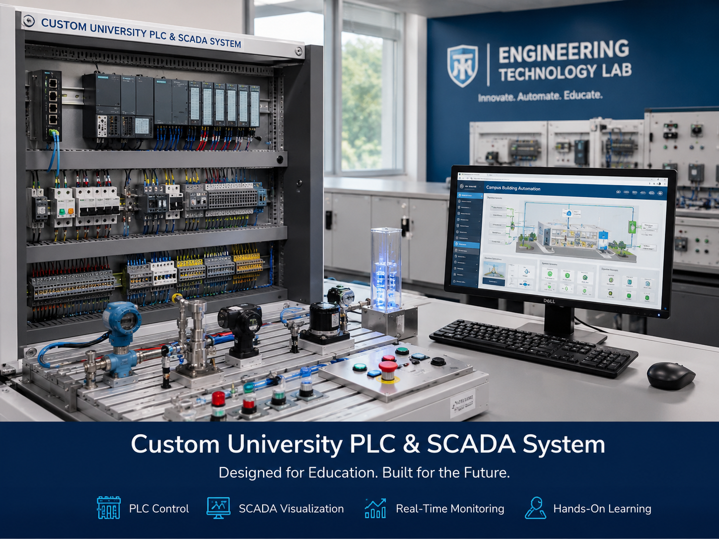 PLC and SCADA training laboratory